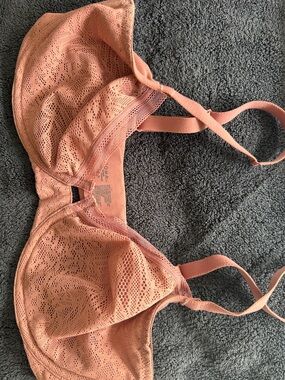 Soma Peach Lace Mesh Unlined